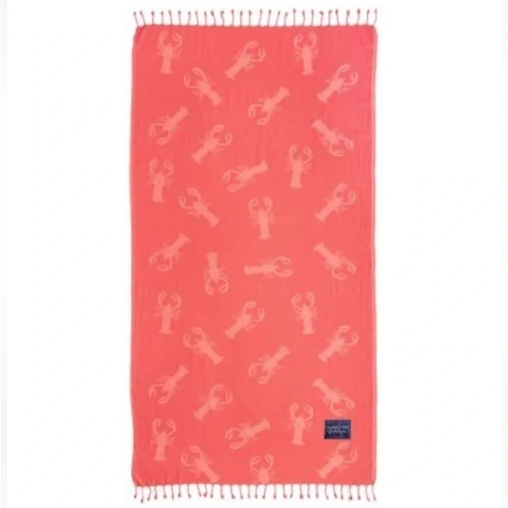 Lobster Lumbar Nap Pillow 8x16 Full Zipper Organic Cotton Handcrafted UPwork NEW